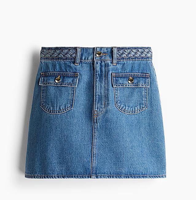 Falda vaquera de H&M (29,95 euros)