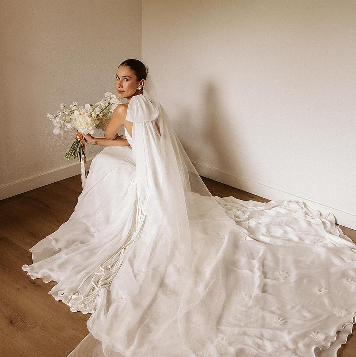 La influencer Melissa Villarreal en el día de su boda.