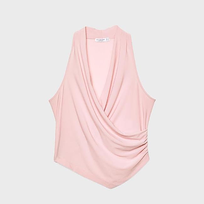 Top cruzado drapeado (15,99€)