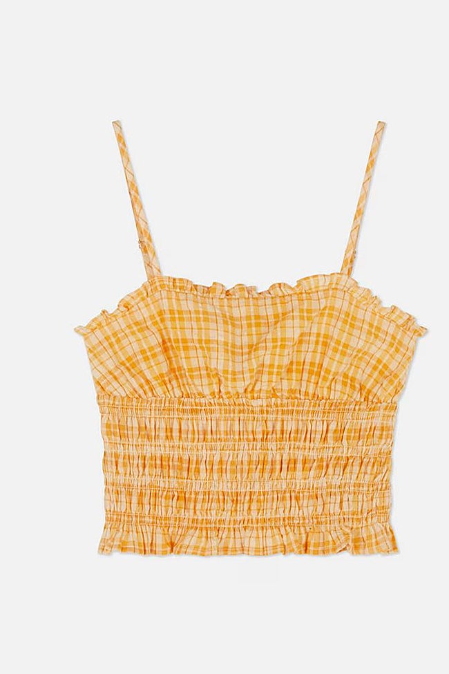 Camiseta de tirantes estampada.