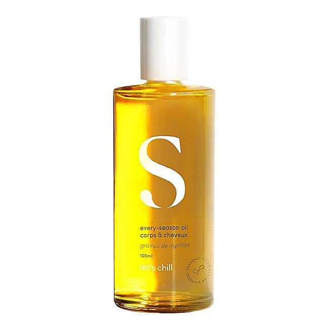 Aceite seco para cuerpo y cabello de Seasonly.