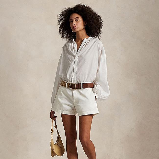 Shorts blancos de Polo Ralph Lauren, 149 euros.