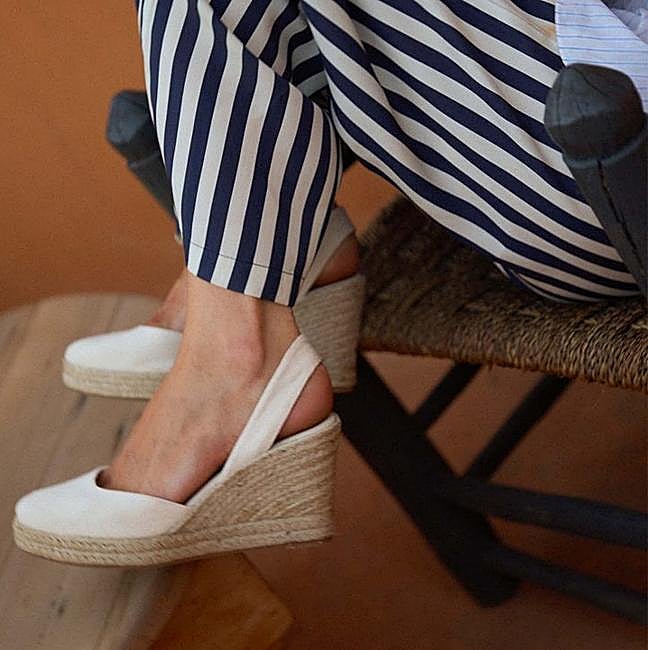 Las alpargatas Menorca de Mint&Rose.