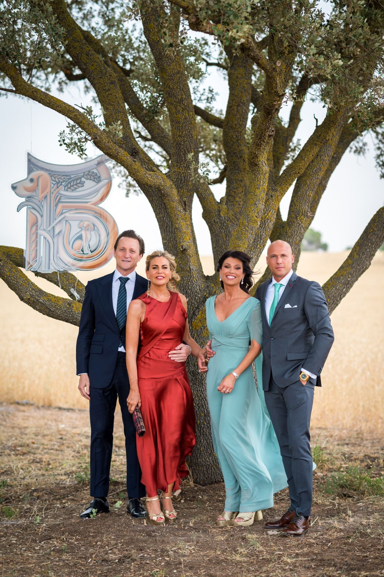 Patricia Cerezo y su pareja, Kiko Gámez, y Sonia Ferrer con su marido, Sergio Fontecha.