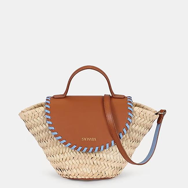 Bolso mini capazo de mano de Saonara, 215 euros.