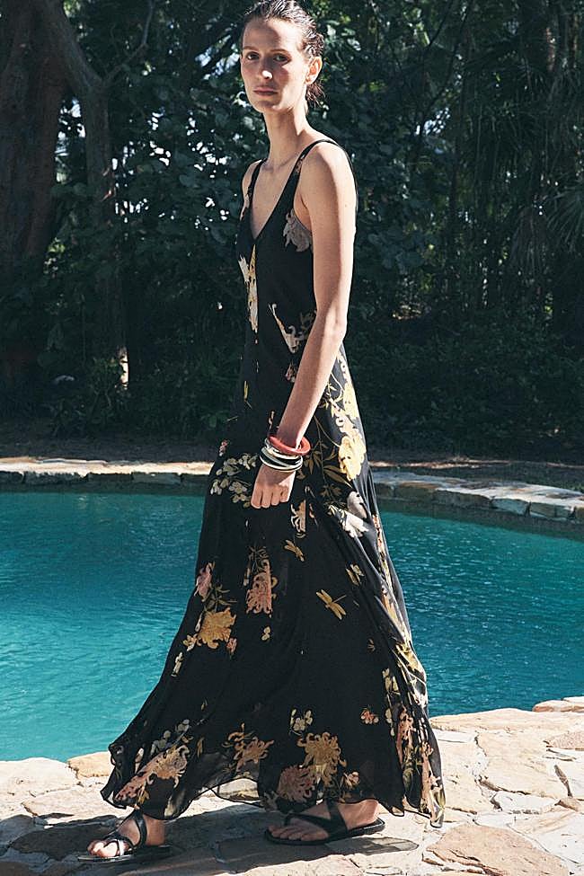 Vestido estampado de Zara