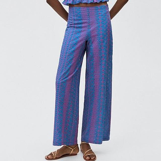 Pantalones culotte con estampaddo