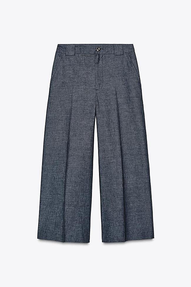 Pantalón culotte con lino (27,95€)