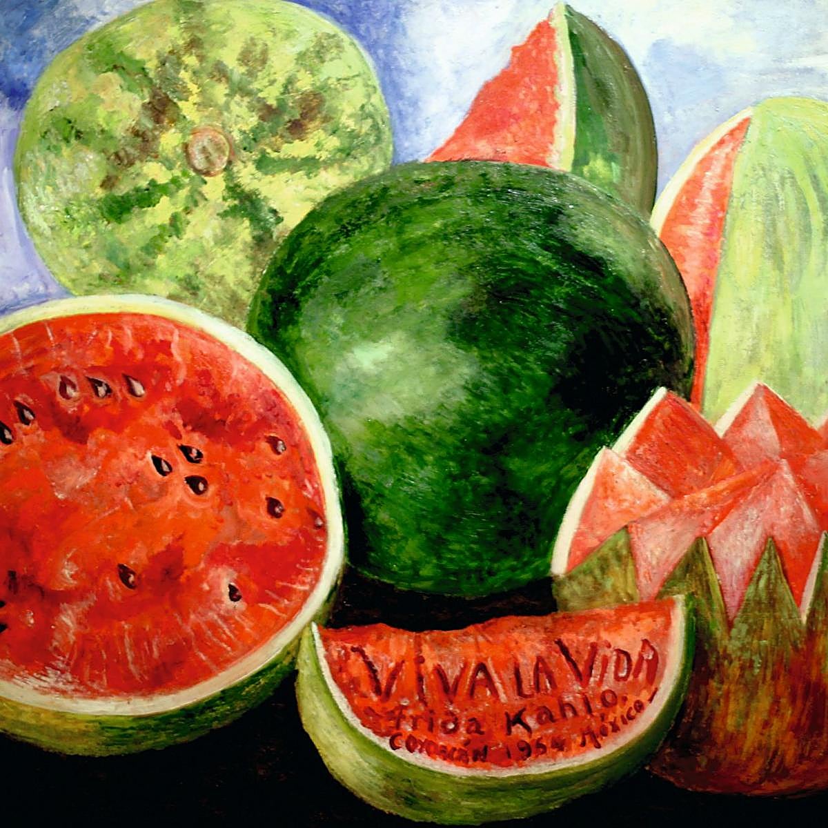 Naturaleza muerta: viva la vida, de Frida Kahlo.