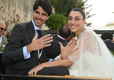 Claudia Ula y Vicente Benitez en su boda.