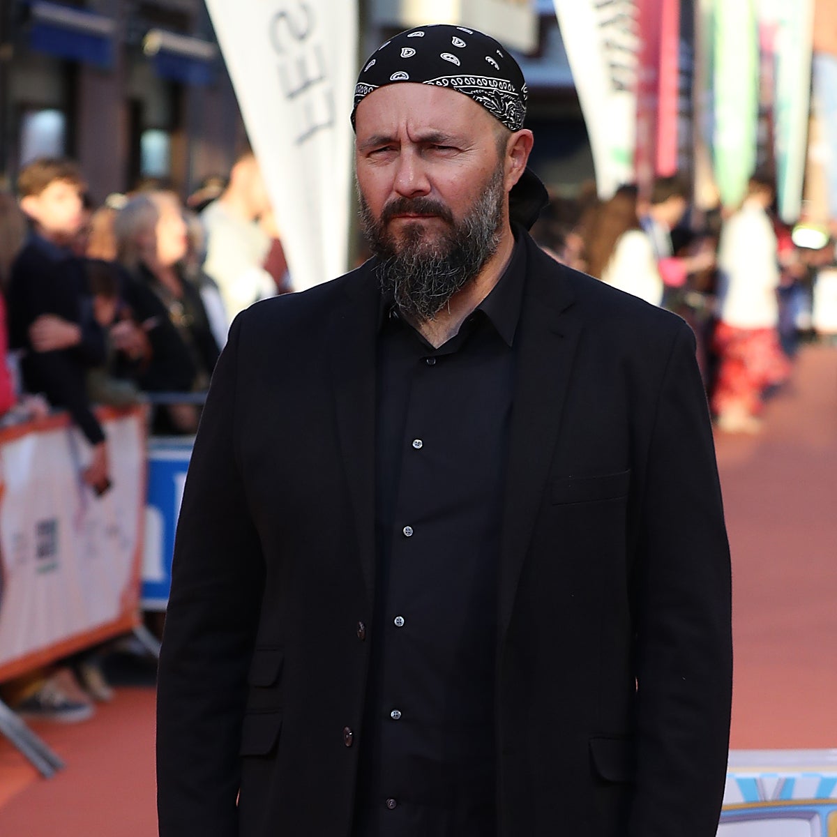 Ricardo Castella, con su característico pañuelo en la cabeza.