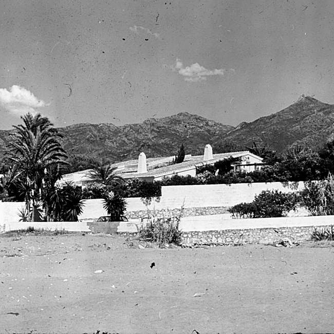 La construcción inicial de Las Cañas, antes de su ampliación.