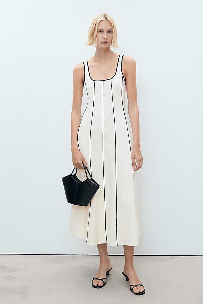 Vestido blanco de Mango (39,99 euros)