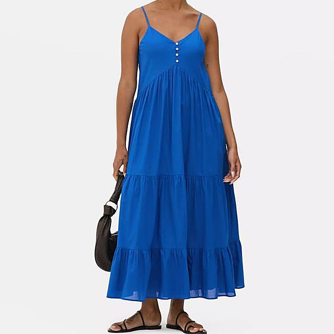 Vestido con paneles largo