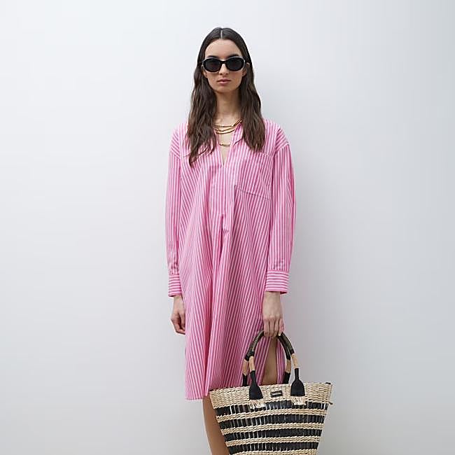 Caftán de rayas de Tintoretto, 49,99 euros.