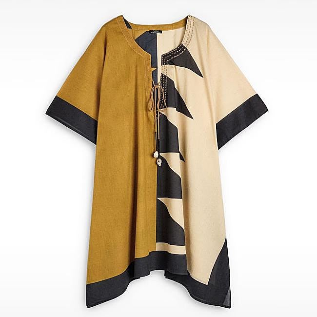 Caftán amarillo de Parfois, 29,99 euros.