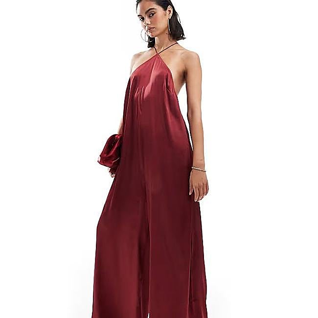 Mono halter satinado