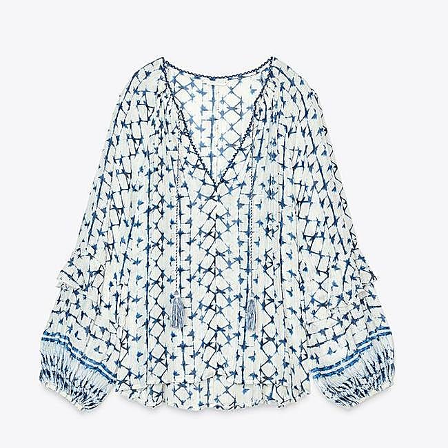 Camisa estampada de Zara (29,95 euros)