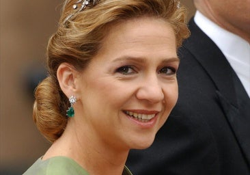 Por qué la joya favorita de la infanta Cristina es este broche de esmeraldas que le regaló su abuela