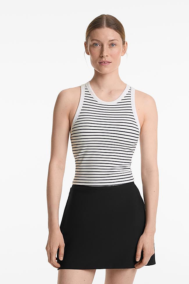 Top con estampado de rayas de Oysho