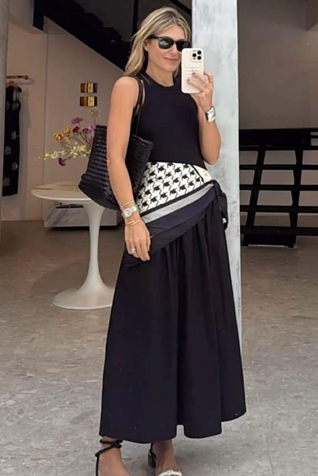 Look con pañuelos como cinturón