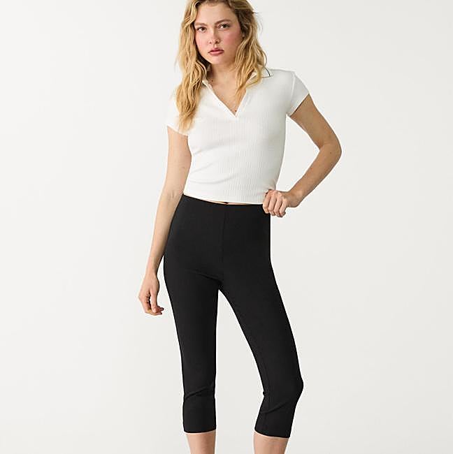 Pantalones capri negros