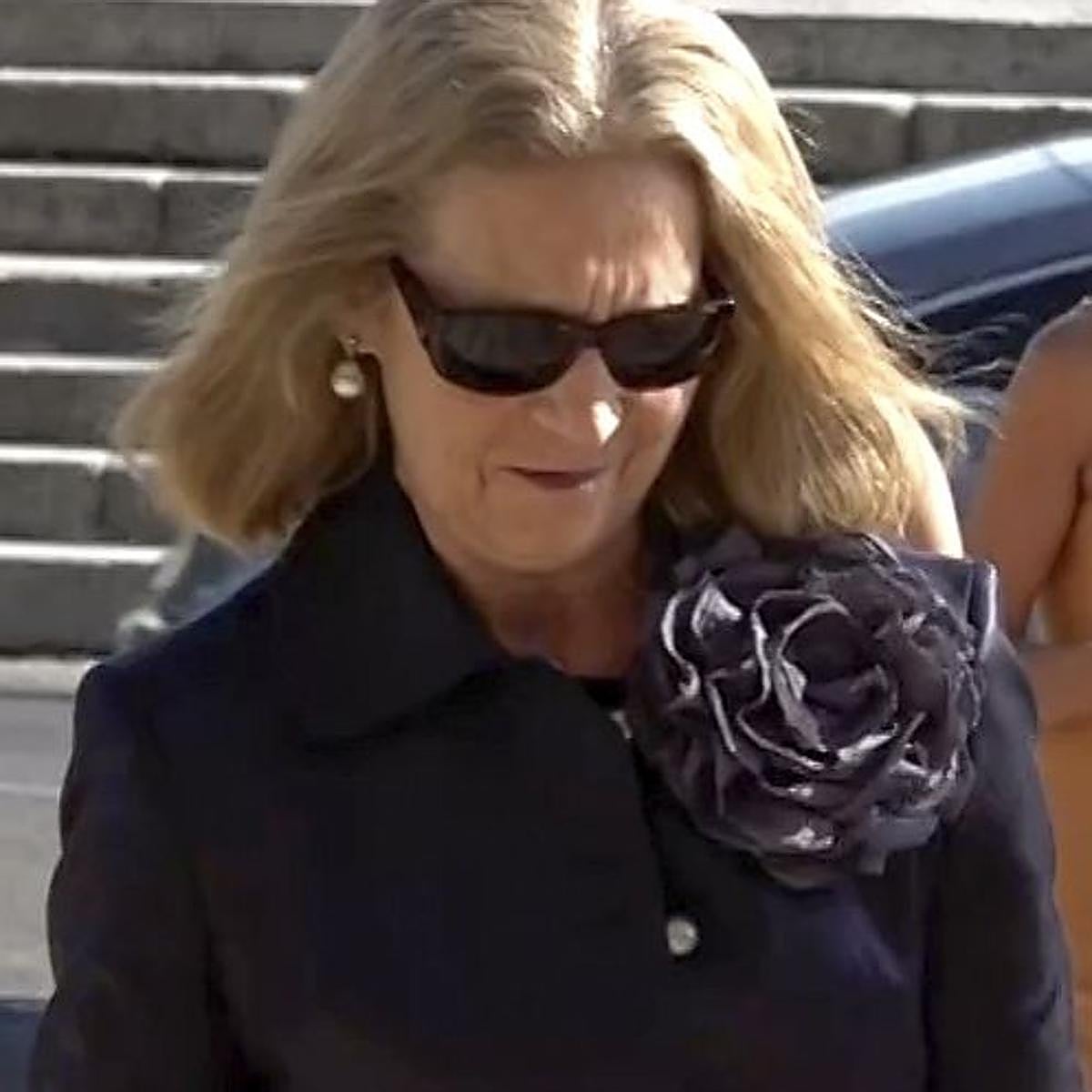 La infanta Elena llegando a una boda en Toledo.