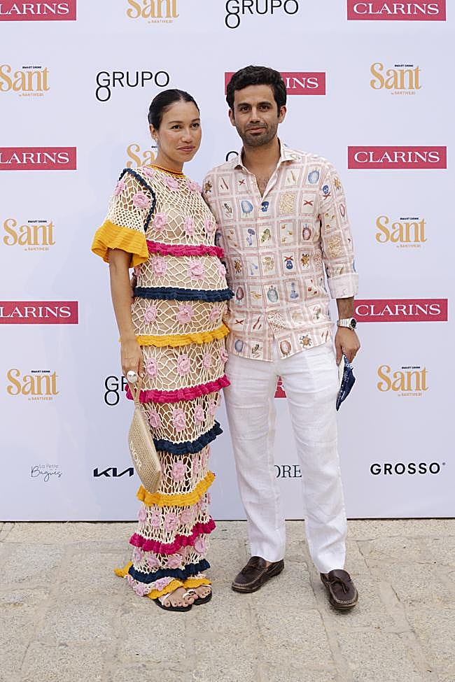Melissa Villarreal y Edu Zouein en la fiesta del Grupo Go