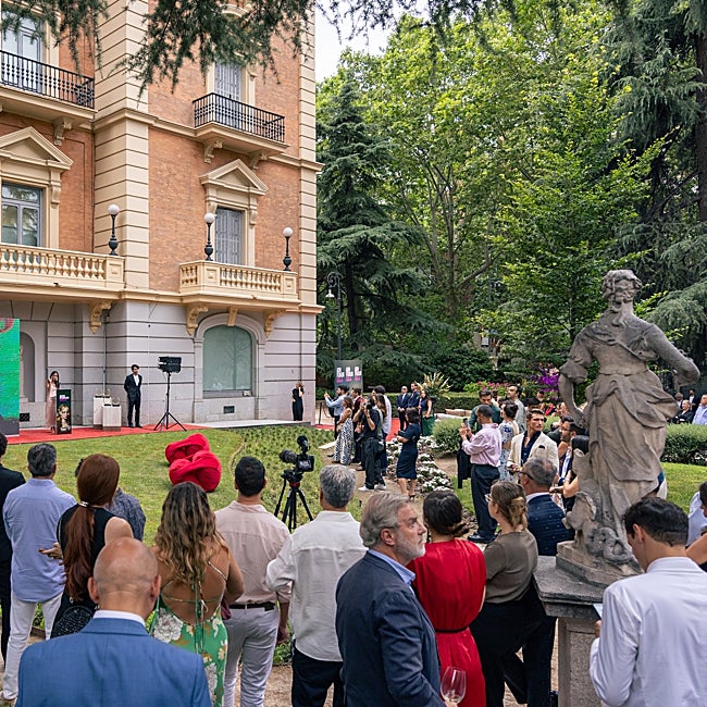 Una imagen de la velada en los jardines del Lázaro Galdiano.