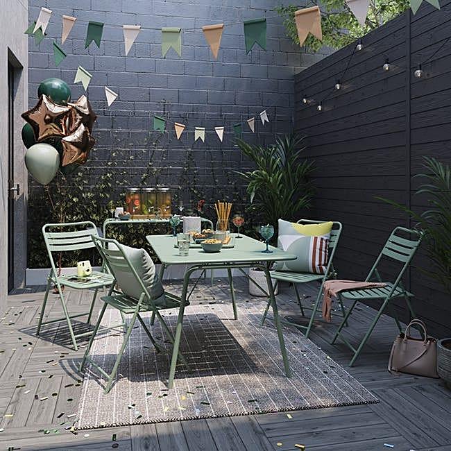 Conjunto verde eucalipto de Leroy Merlin, 278.28 euros.