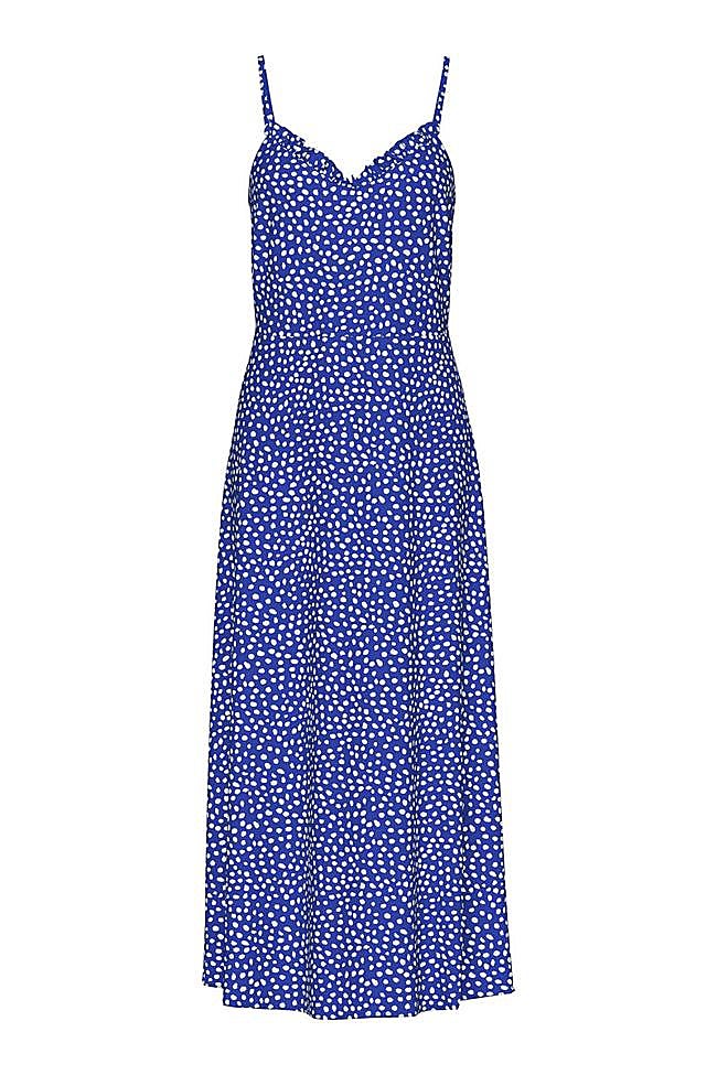 Vestido largo de lunares (17,50€)