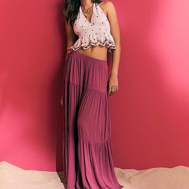 Maxi falda con paneles