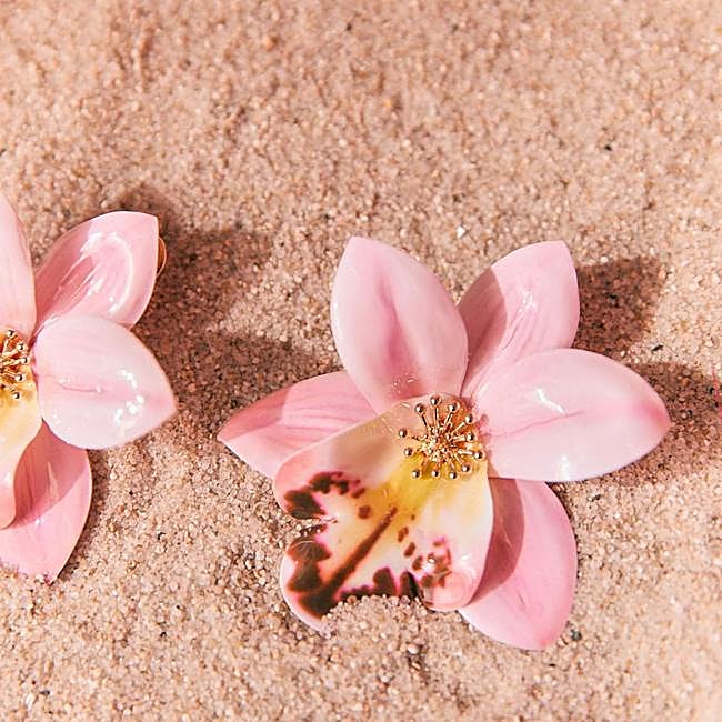 Pendientes con forma de flor