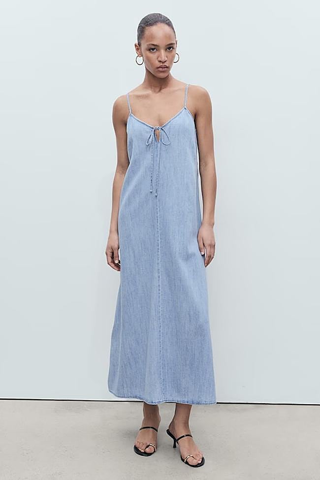 Vestido vaquero tirantes (29,99€)