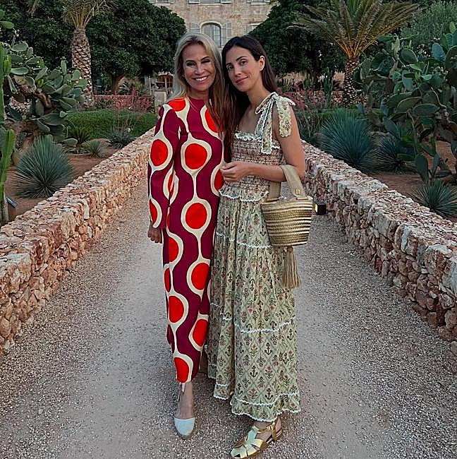 Sassa de Osma con el vestido de Philippa1970 que ha llevado Alexandra de Hannover