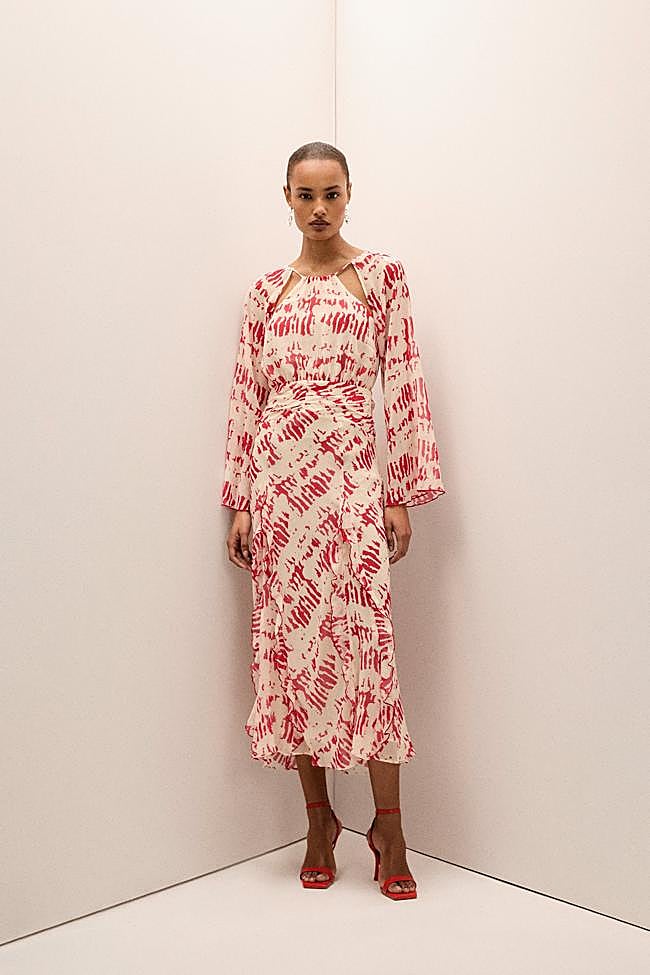 Vestido con tejido fluido de Scalpers.