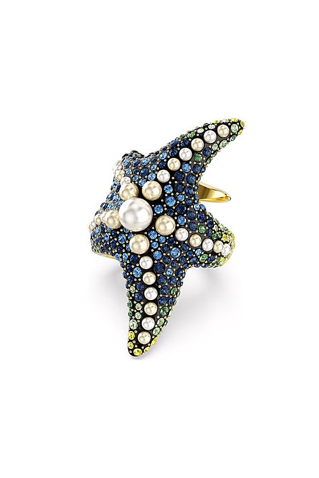 Anillo con forma de estrella de mar de Swarovski.