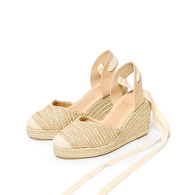 Alpargatas con cuña trenzadas