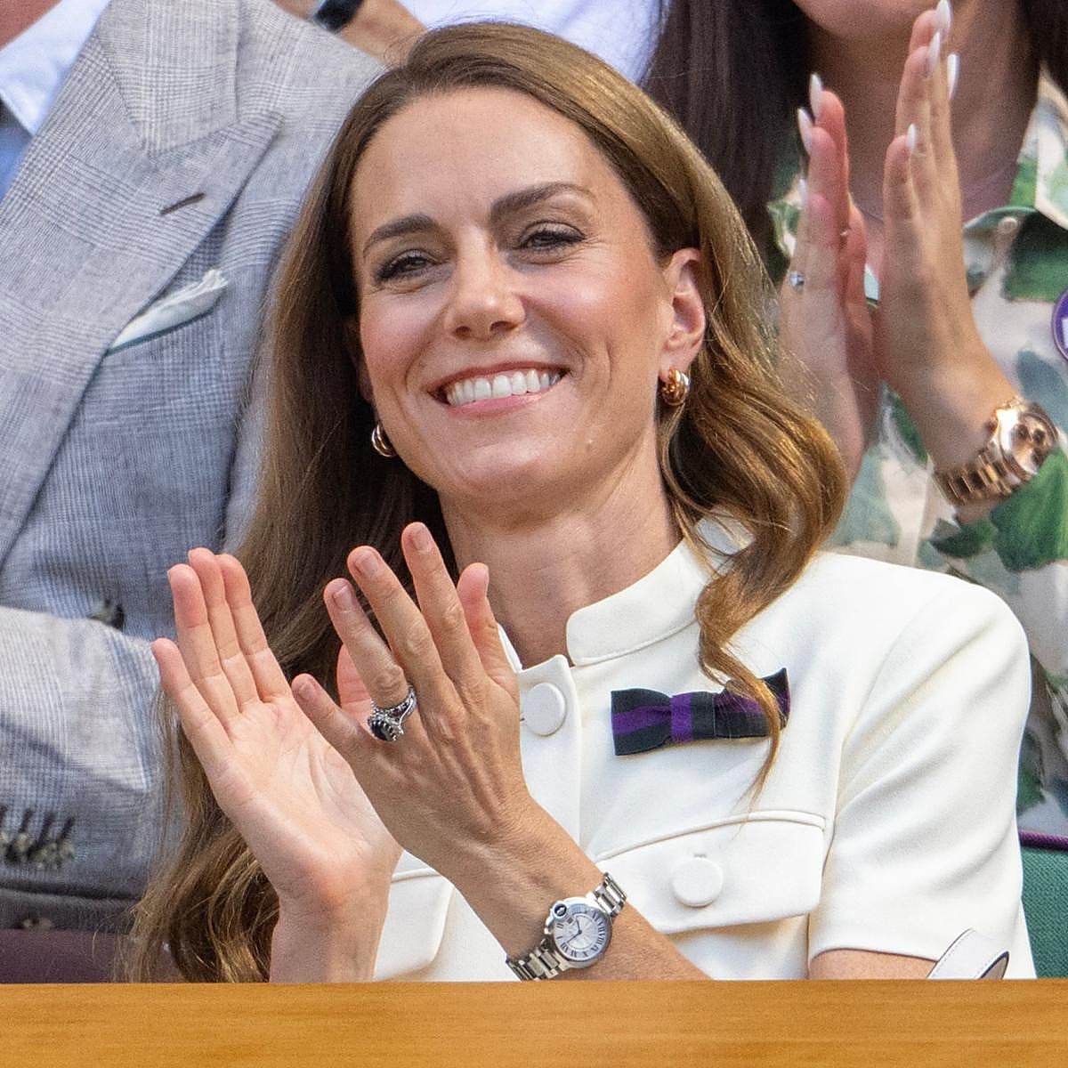 Kate Middleton en la final femenina de Wimbledon 2025.