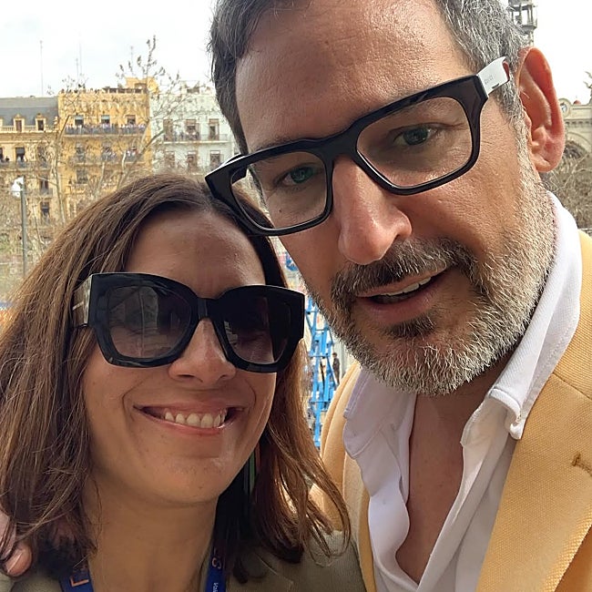 Eugeni Alemany junto a su mujer, Yolanda Martínez.