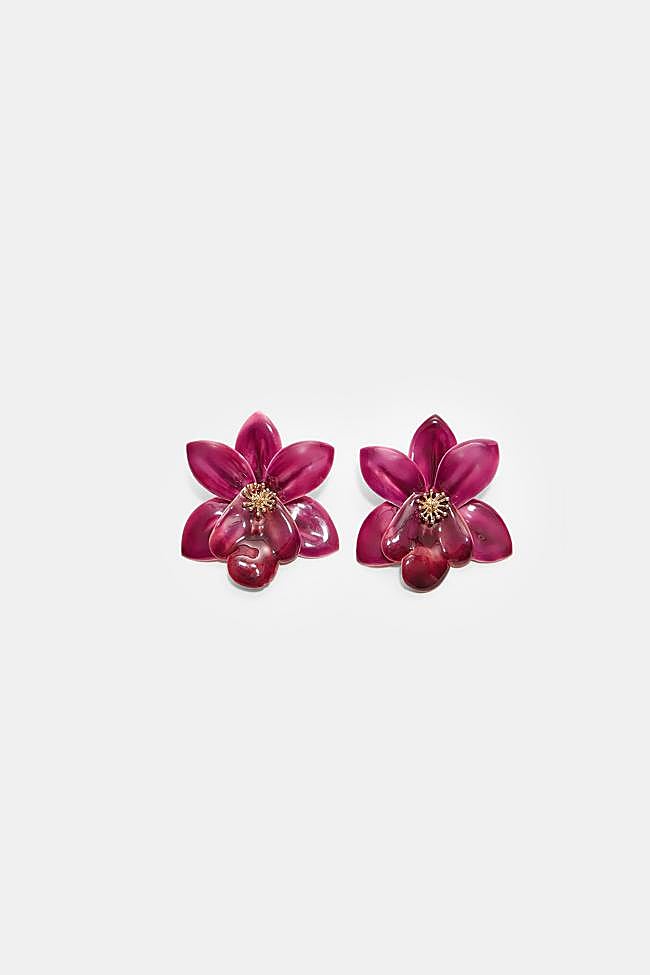 Pendientes con forma de flor de Stradivarius.