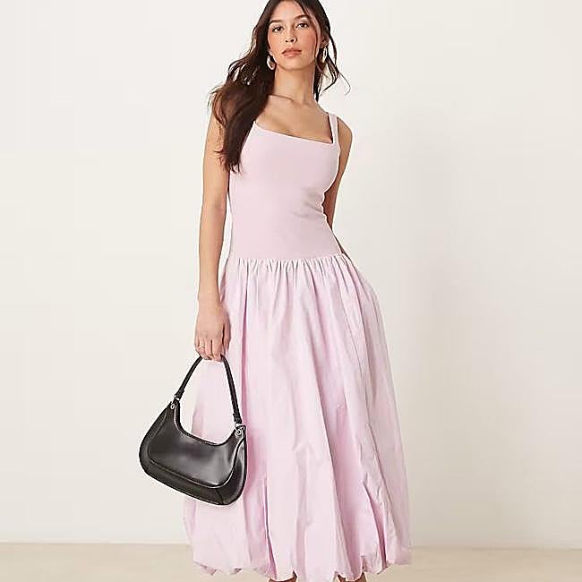 Vestido camprestre estilo globo