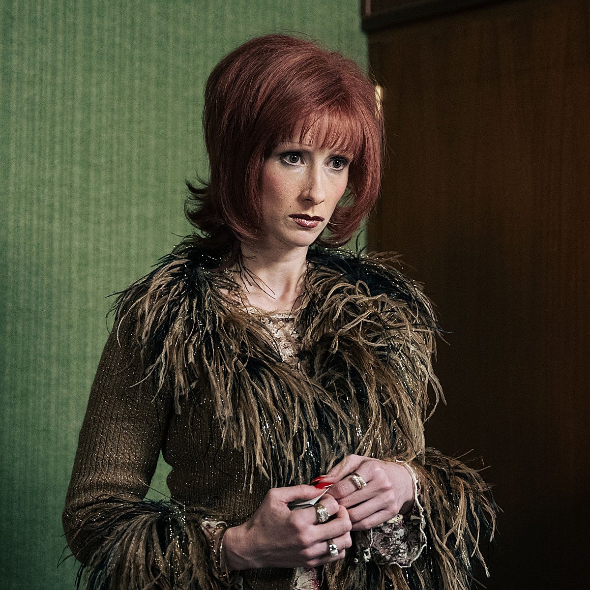 Ingrid García-Jonsson caracterizada como Tamara en una escena de la serie.