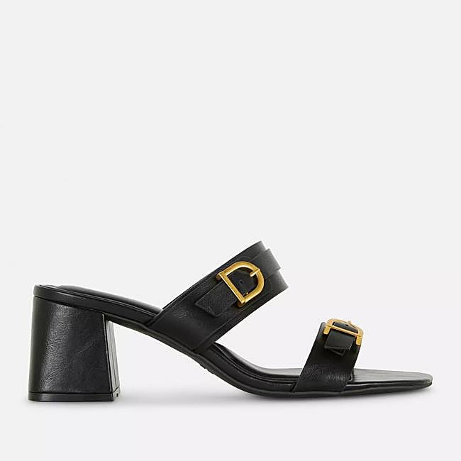 Sandalias mules de tacón ancho