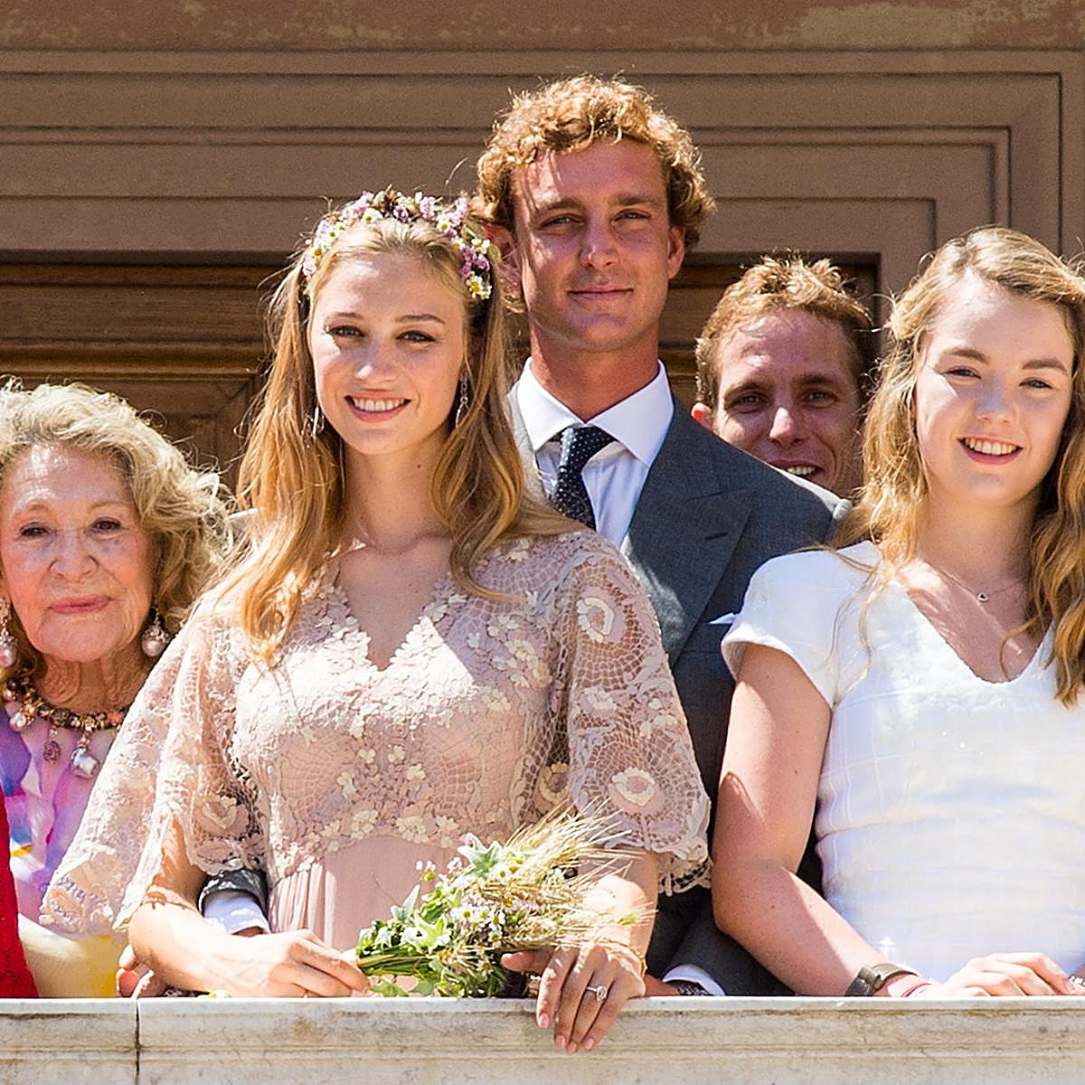 Beatrice Borromeo en su boda civil con Pierre Casiraghi, en 2015.