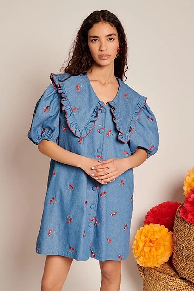 Lola Denim Mini Dress (£79.00)