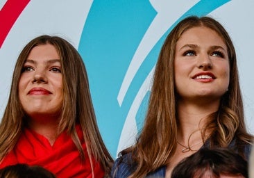 Lo que no se vio de Leonor y Sofía en la Eurocopa: la extraña bufanda de la infanta y una entrevista fallida