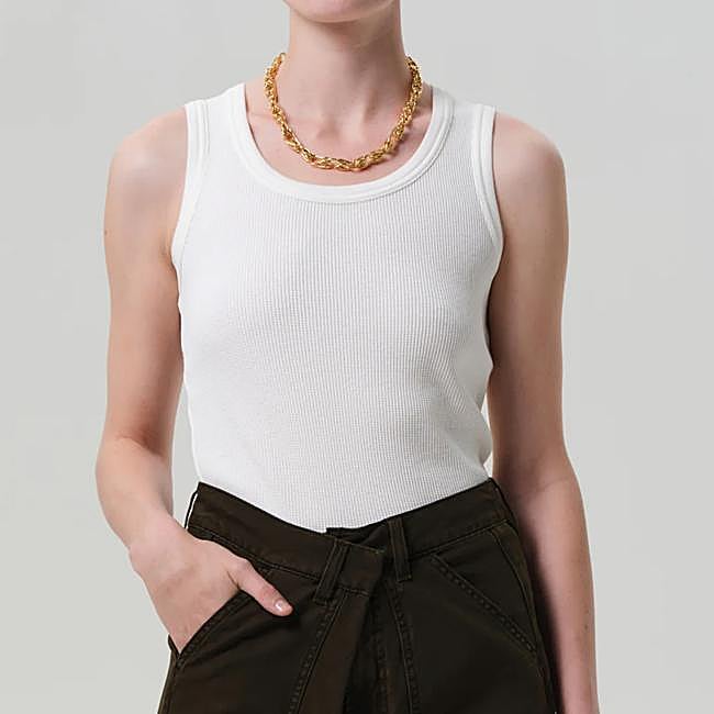 Camiseta con tirantes en blanco de Citizens of Humanity.