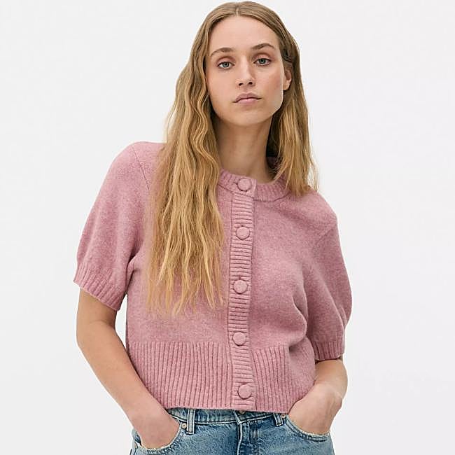 Cárdigan de manga corta