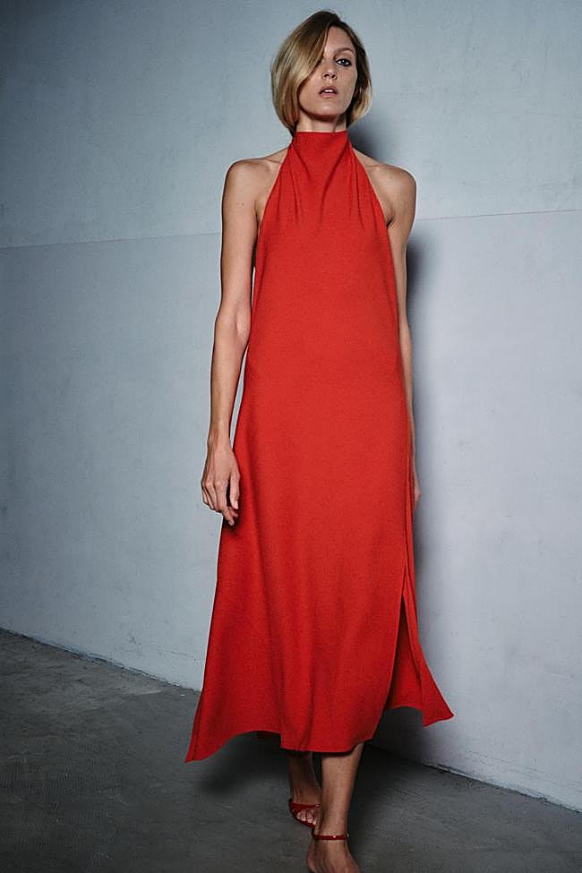 vestido largo halter ZW Collection (59,95€)